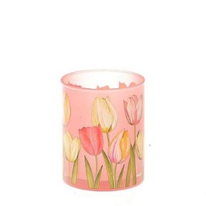 Theelichthouder Tulip roze