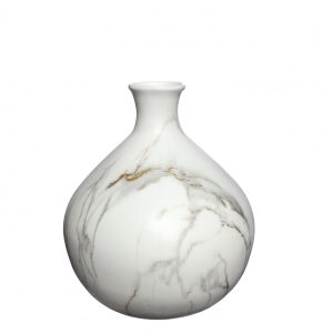 Dazzle vaas Marble wit 25cm