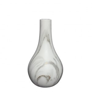 Dazzle vaas Marble wit 26cm