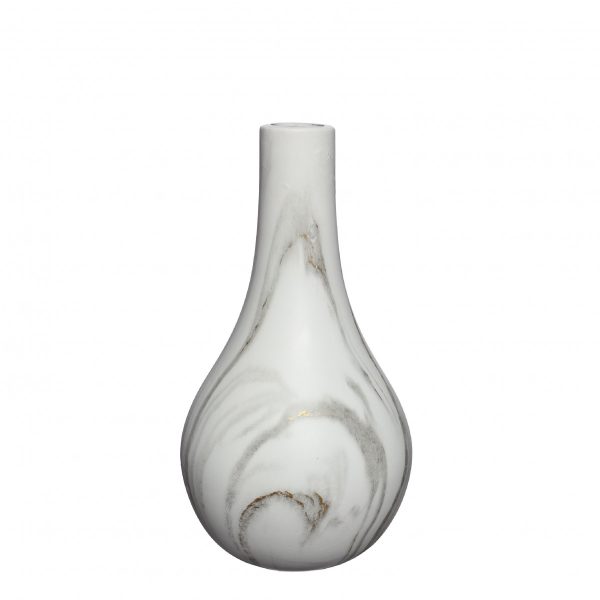 Dazzle vaas Marble wit 26cm