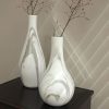Dazzle vaas Marble wit 26cm