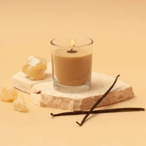 Spaas geurkaars glas Smile