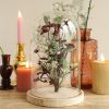 Glazen stolp hout knop 17cm