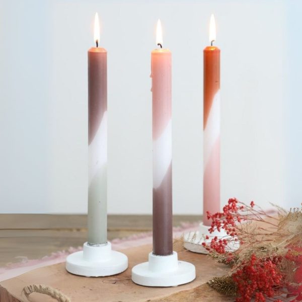 Dinerkaars Dip dye roze/ taupe