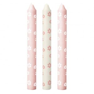 Dinerkaars Flowers roze