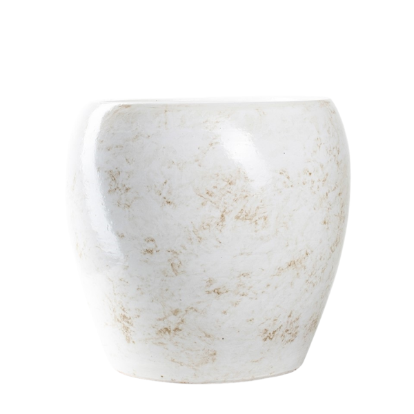 Keramische bloempot Dough wit d24cm