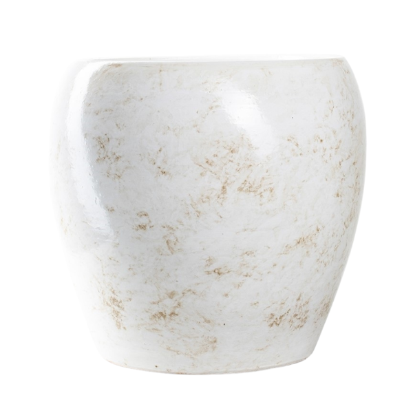 Keramische bloempot Dough wit d29cm
