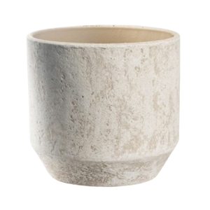 Keramische bloempot Stone beige d29cm