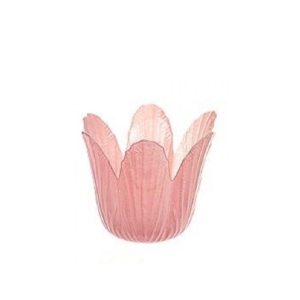 Theelichthouder Flower roze