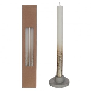 Gold spray kaarsen creme d2.1*25cm Gold spray kaarsen creme d2.1*25cm