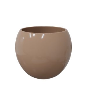 Keramiek Bolpot taupe d12.5:15*13cm