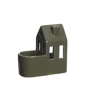 Keramiek planter huis groen 13*7*14cm Keramiek planter huis groen 13*7*14cm