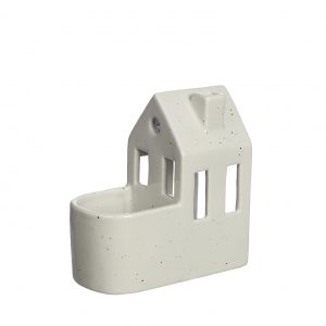 Keramiek planter huis wit 13*7*14cm Keramiek planter huis wit 13*7*14cm