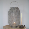 Lantaarn taupe 40cm Sfeerbeeld