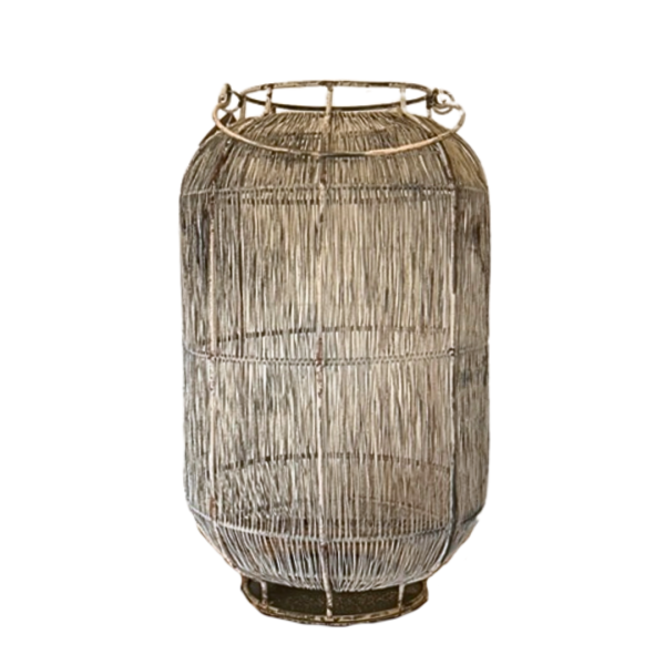 Lantaarn taupe metaal 40cm