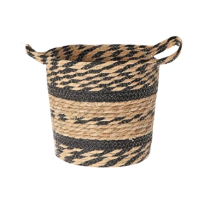 Mand naturel zwart d30cm
