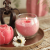Pearlsand kaars roze sfeerfoto