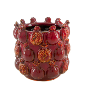 Pomegranate pot keramiek d18cm bordeaux Pomegranate pot keramiek d18cm bordeaux