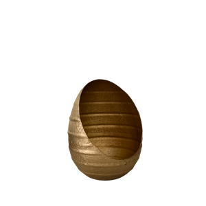 Theelichthouder Egg goud 12*14*17cm Theelichthouder Egg goud 12*14*17cm
