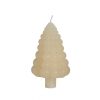 Kaars Chubby kerstboom | d07*12cm | Creme