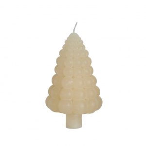 Kaars Chubby kerstboom | d07*12cm | Creme