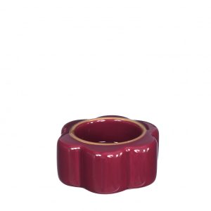 Theelichthouder Pouff bordeaux d7cm