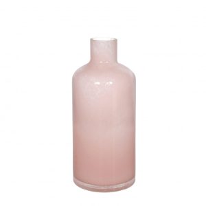 Glas Lupin vaas | d2/11x25cm | Roze