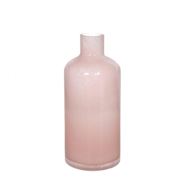 Glas Lupin vaas | d2/11x25cm | Roze