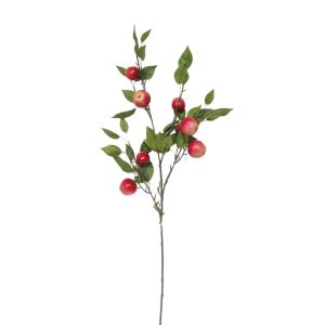 Zijden bloemen Apple Granny tak | 95cm | Rood Zijden bloemen Apple Granny tak | 95cm | Rood - Kunstplant - kunsttak