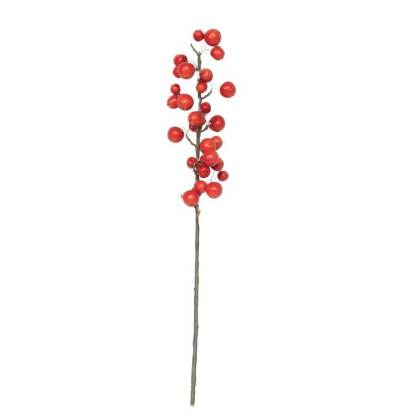Zijden bloemen Apple tak | 66cm | Rood