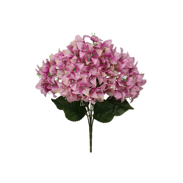 Zijden bloemen Bougainville tros tak | 46cm | Lila