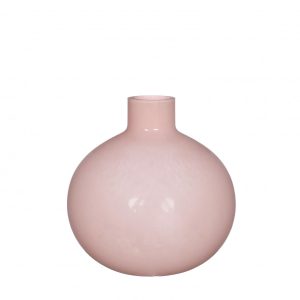 Glas Rose vaas | d2/18x18cm | Licht roze