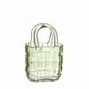 Glas Handbag vaas | 14x9.5x22cm | Groen Glas Handbag vaas | 14x9.5x22cm | Groen