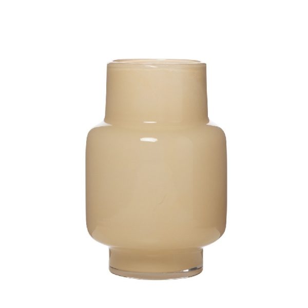 Glas Pien vaas | d17x25cm | Creme Glas Pien vaas | d17x25cm | Creme