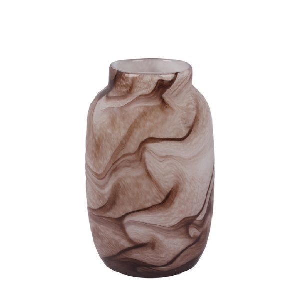 Glas Vienna vaas | d15x24cm | Bruin