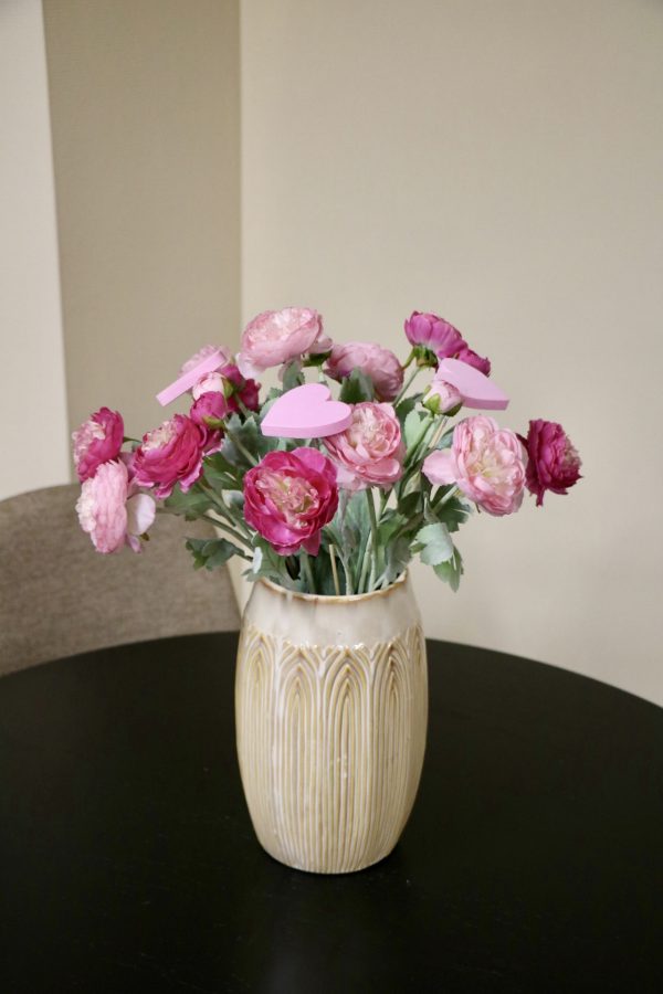 Zijden bloemen Sweet Valentine boeket _ d40x50cm _ Roze - Valentijn boeket