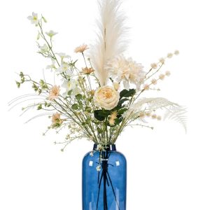 Zijden bloemen Perfect Flow XL boeket | d40x100cm | Creme Zijden bloemen Perfect Flow XL boeket | d40x100cm | Creme