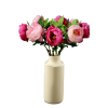 Zijden bloemen Powerful Pink boeket _ d40x60cm _ Roze