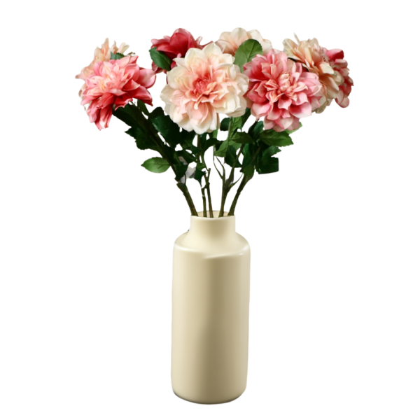 Zijden bloemen Soft Romance boeket _ d40x70cm _ Perzik