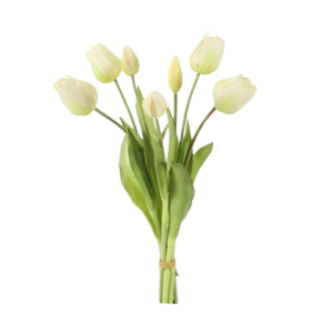 Zijden bloemen Tulpen boeket | 43cm | Creme Zijden bloemen Tulpen boeket | 43cm | Creme
