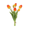 Zijden bloemen Tulpen boeket | 43cm | Oranje