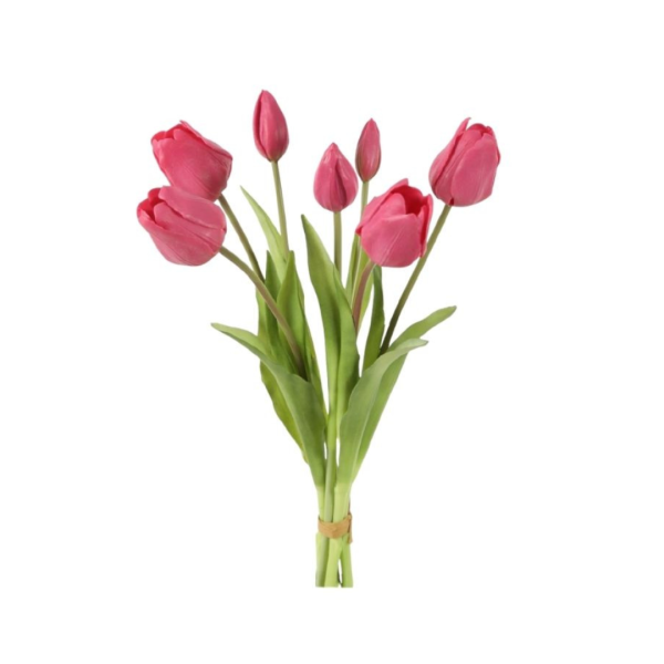 Zijden bloemen Tulpen boeket | 43cm | Roze Zijden bloemen Tulpen boeket | 43cm | Roze