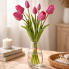 Zijden bloemen tulpen | Roze Zijden bloemen tulpen | Roze