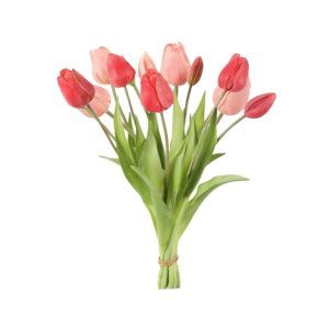 Tulpen Amour valentijn boeket 43cm Roze