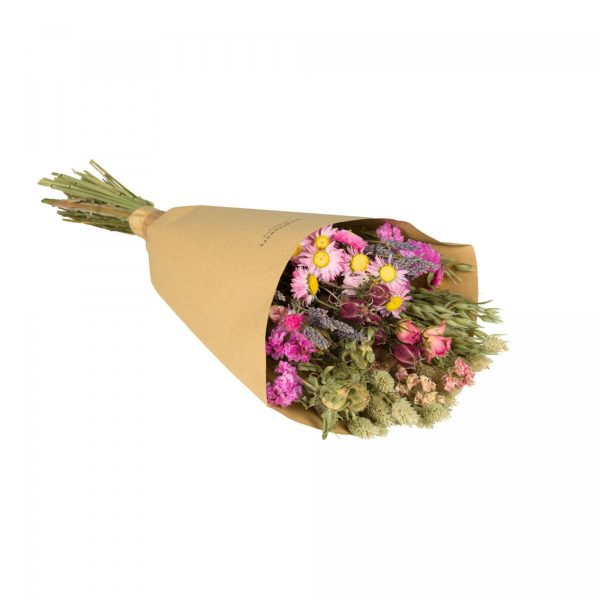 Floriëtte droogbloemen Field boeket | 50cm 100gr | Roze