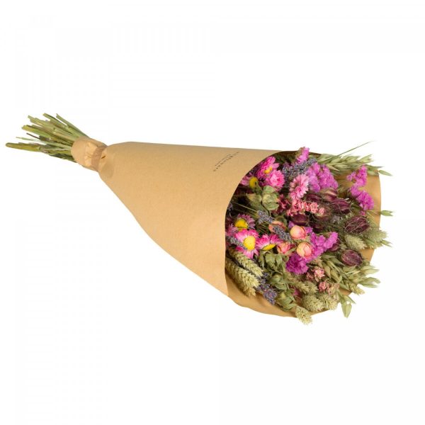 Floriëtte droogbloemen Field boeket | 60cm 125gr | Roze