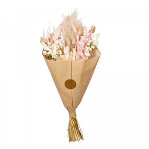 Floriëtte droogbloemen Field Exclusieve boeket | 60cm | Roze/creme