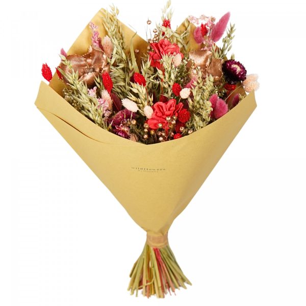 Floriëtte droogbloemen Classic boeket | 60cm 150gr | Rood