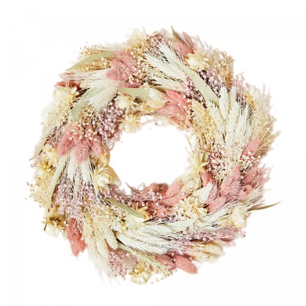 Floriëtte krans Blush | d35cm | Roze/creme
