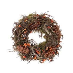 HBX Bonsai Pine krans | d30cm | Oranje